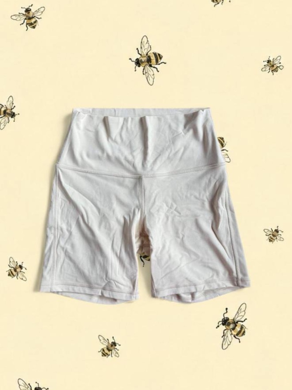 lululemon athletica butter yellow 6" shorts